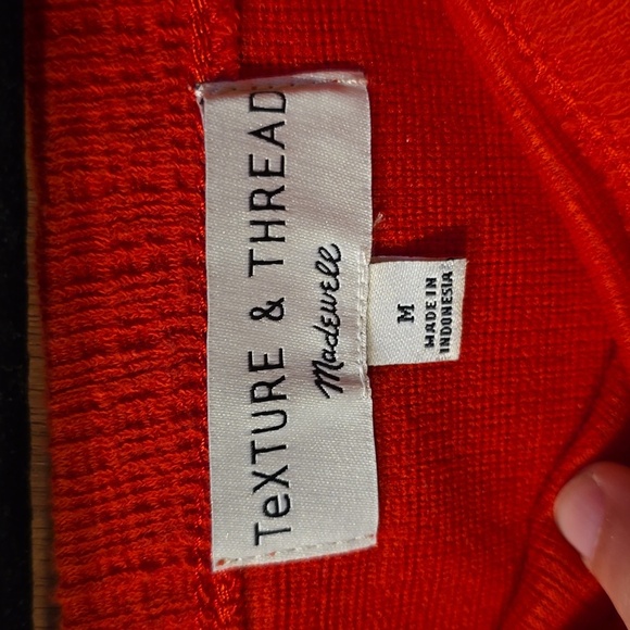 Madewell texture & threads Red Smocked Camisole Top - Picture 2 of 2